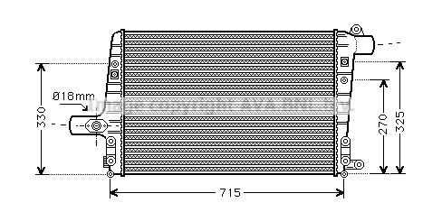 AVA QUALITY COOLING Интеркулер AI4136